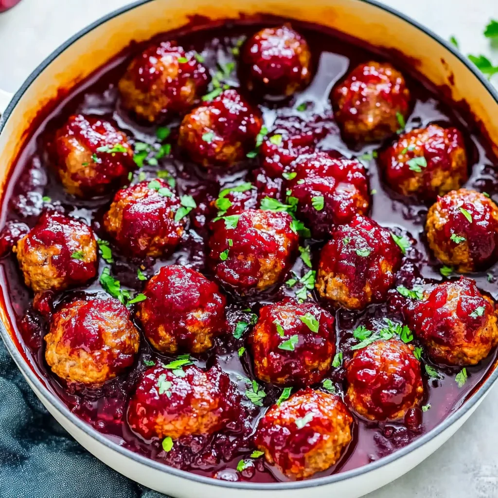 Quick Cranberry Meatballs: A Festive Holiday Delight