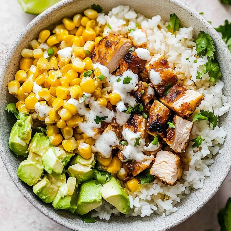 Street Corn Chicken Rice Bowl: Bold and Flavorful Delight